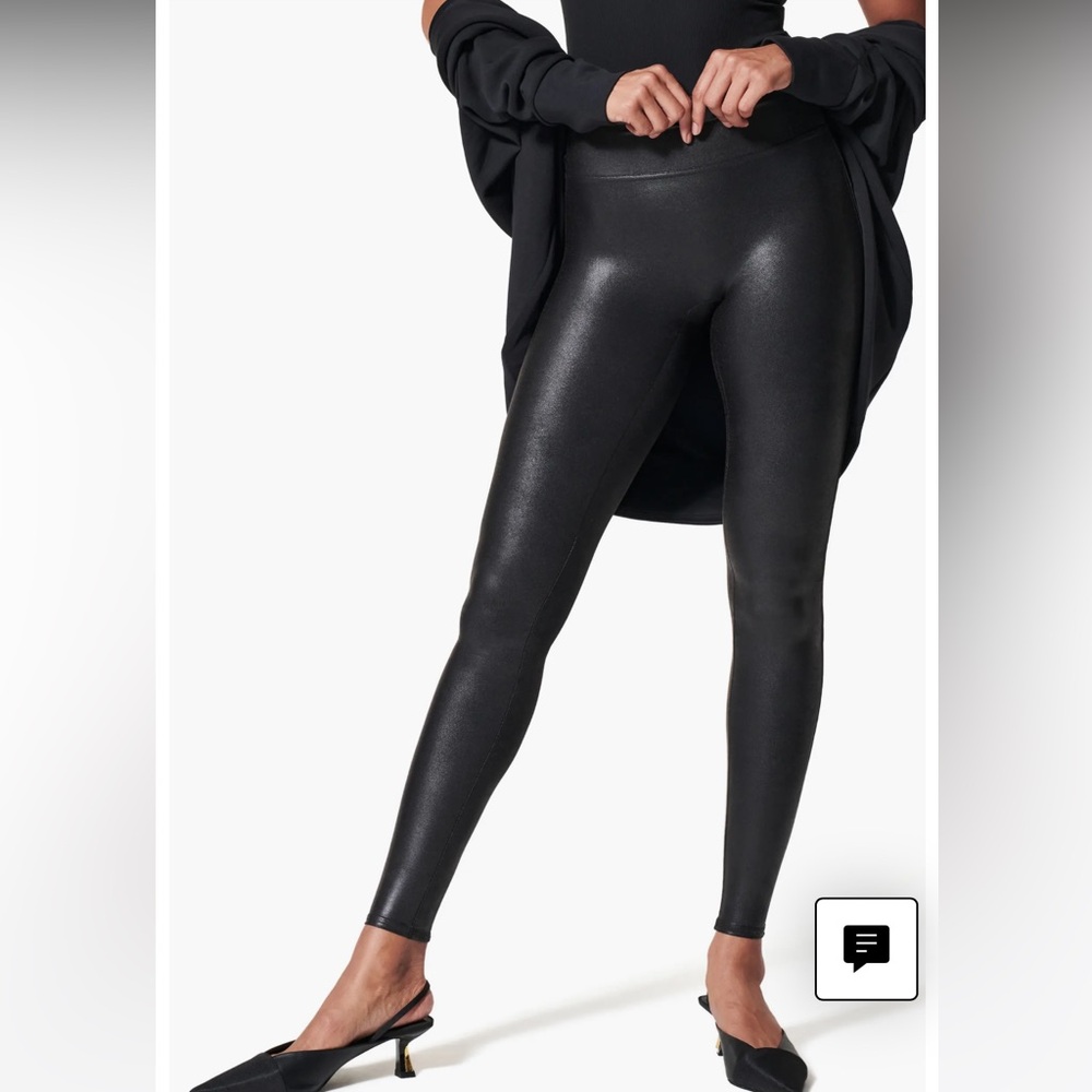 Spanx Faux Leather Leggings Medium